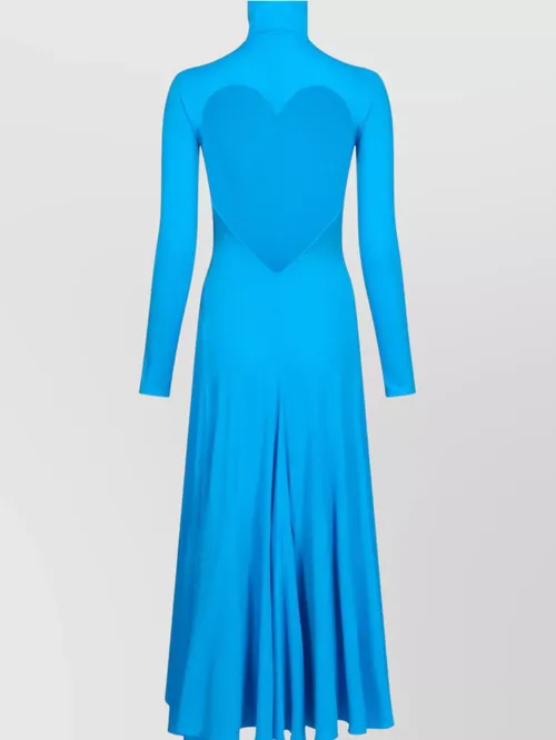 Alaïa - maxi dress with heart back detai