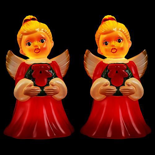 "Set of 2 LED 12"" Shatterproof Angels
