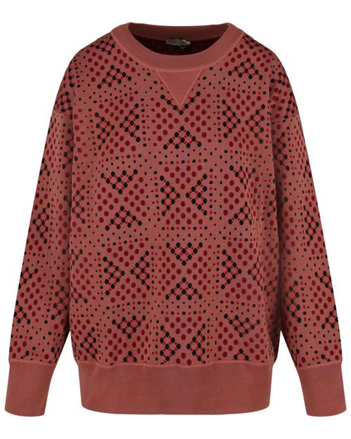 Crewneck Polka Dot Wool Sweater