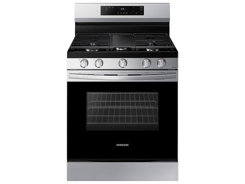 6.0 cu. ft. Smart Freestanding Gas Range with Integrated Griddle in Stainless Steel(NX60A6111SS/AA)