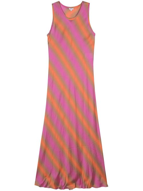 Striped slip maxi dress - Pink