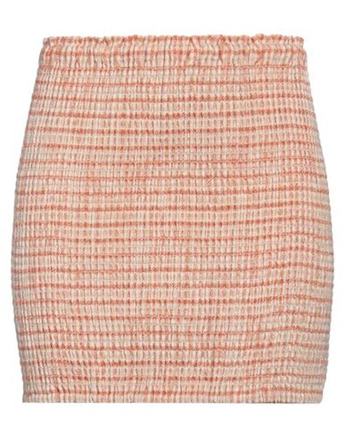 Woman Mini skirt Rust Size XS Wool, Polyester