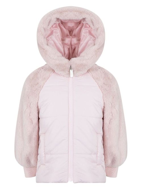 Faux-fur detailed jacket - Pink
