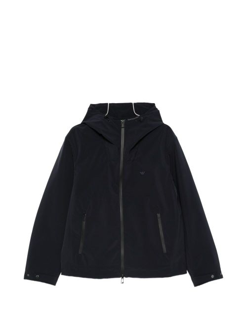 Hooded blouson jacket