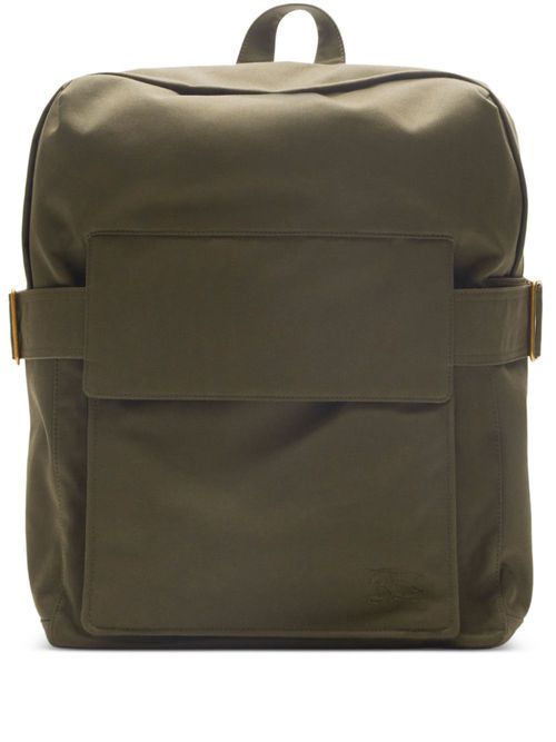 Buckled zipped backpack - Green
