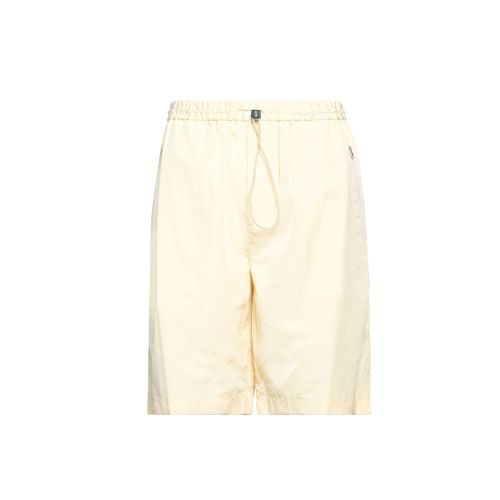 Bicolor Polyamide Shorts — Beige