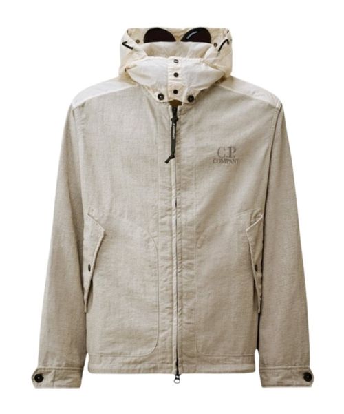 Panelled hooded jacket