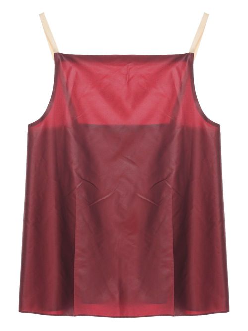 Carven satin tank top - Red