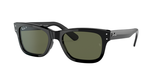 Ray-Ban Man Sunglass Burbank - Frame color: Black, Lens color: G-15 Green