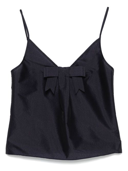 Bow-detail top - Blue