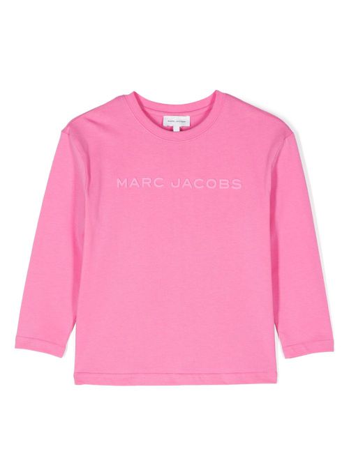 Rubberised-logo T-shirt - Pink