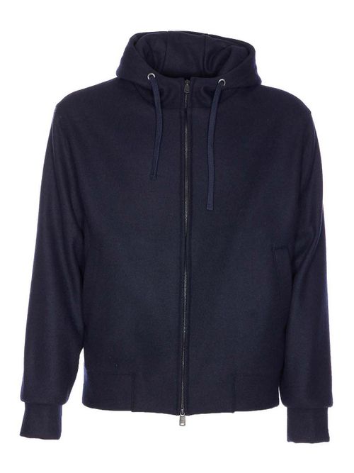 Blue Zipped Sweatshirt Zip Closure