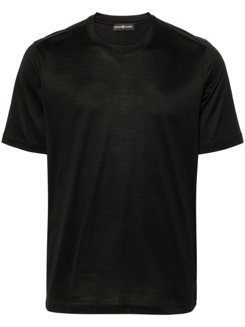 Crew-neck cotton T-shirt - Black