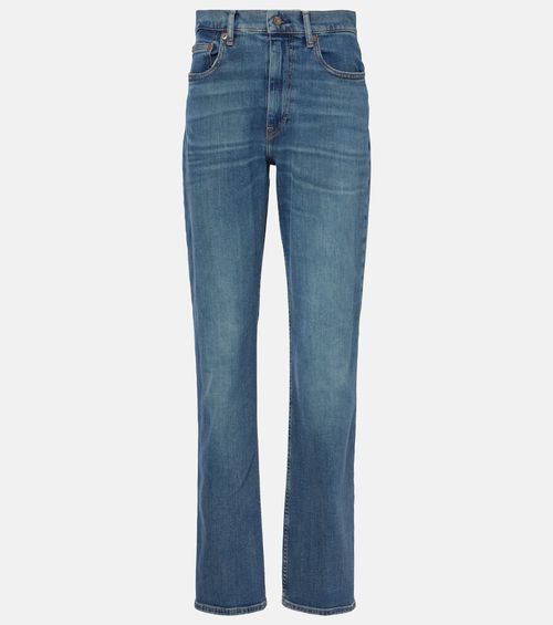Low-rise straight jeans