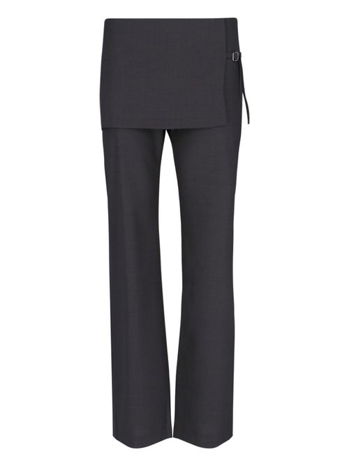 Detachable mini skirt trousers