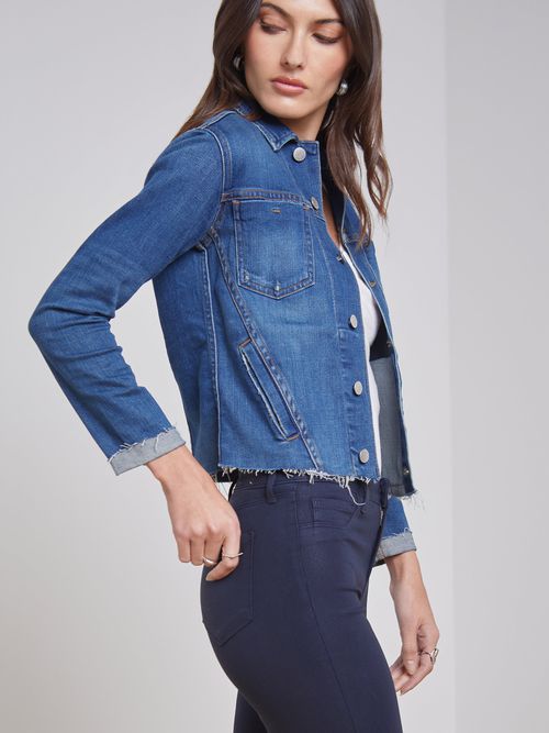 Janelle Denim Jacket In Authentique