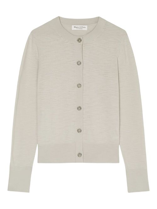 Button-up knitted cardigan - Neutrals