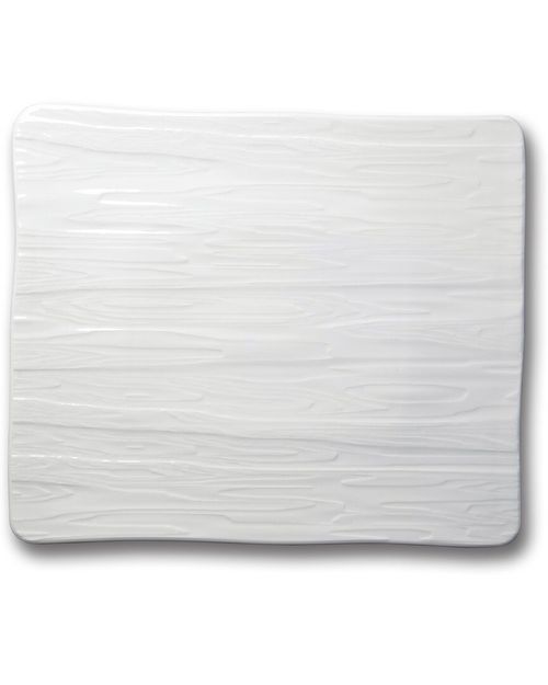 Set of 2 Textured Rectangle Platters
