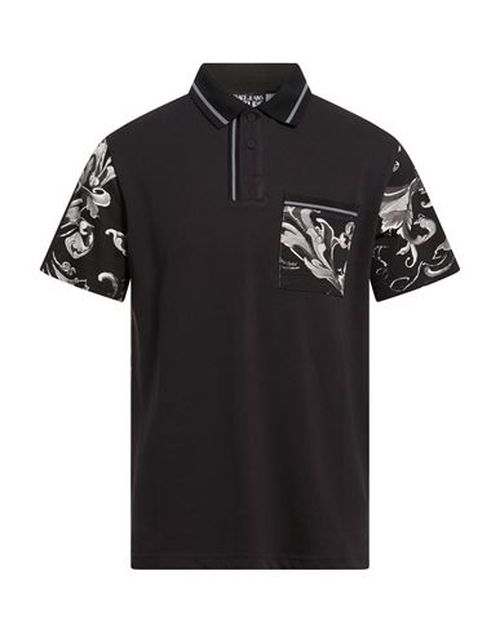 Man Polo shirt Black Size L Cotton