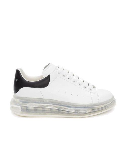 Oversized leather platform sneakers