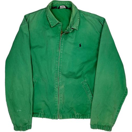 Polo By Ralph Lauren Harrington Jacket - Large Green Cotton