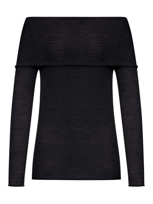 Silk And Cashmere Boat Neck Sweater