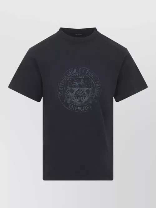 Balenciaga - graphic logo crew neck short sleeve t-shirt