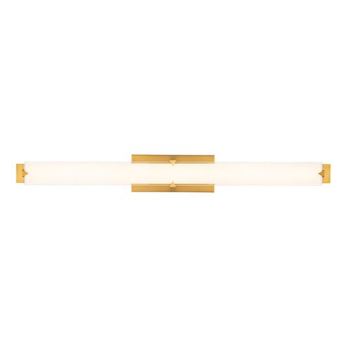 Aged Brass LED Bathroom Vanity Light from the Carlisle Collection