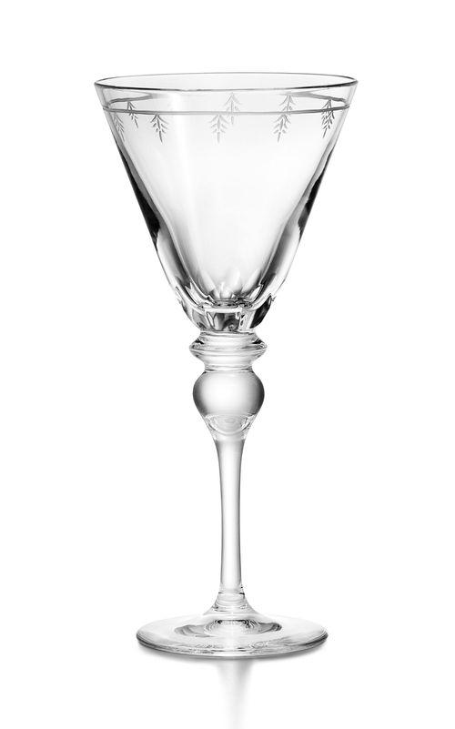 Crest Crystal Red Wine Glass