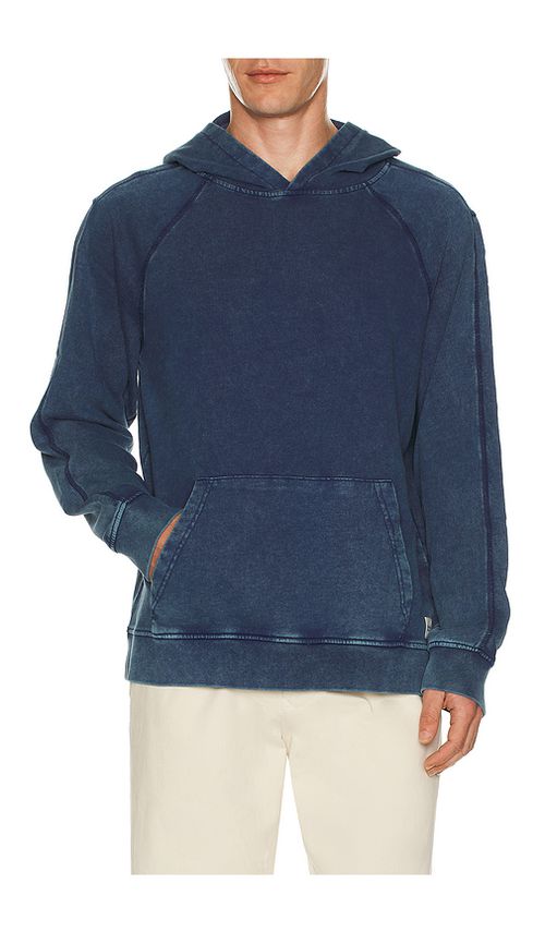 Fair Harbor Saltaire Hoodie in Blue. L. Also in S, M, XL/1X