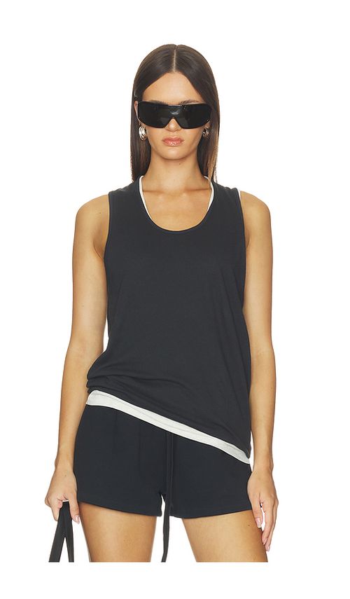 Fear of God ESSENTIALS Signature Classic Tank in Black. - L also in M