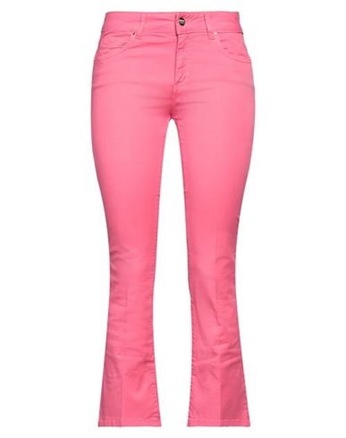 Woman Pants Fuchsia Size 24 Cotton, Elastane