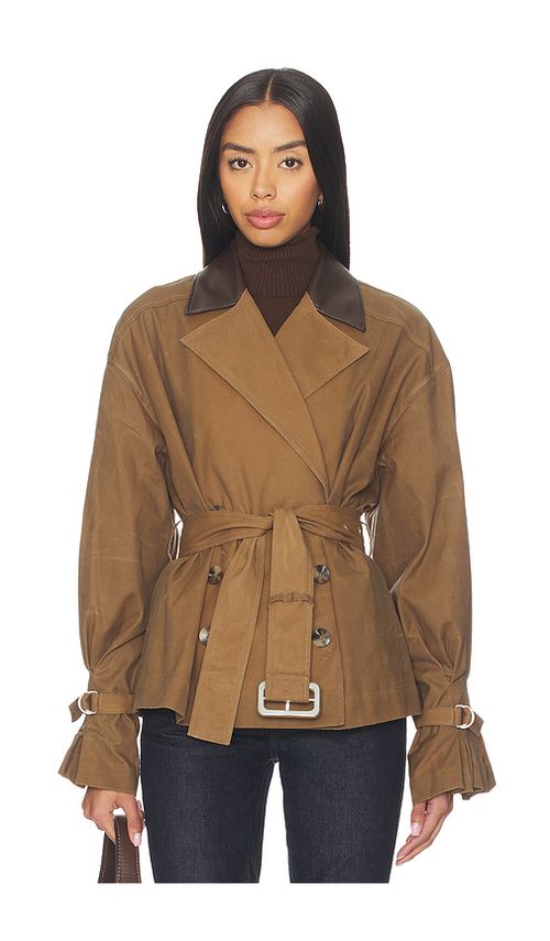 LPA BLOUSON CARA en Brown. L. Also en M, S, XL