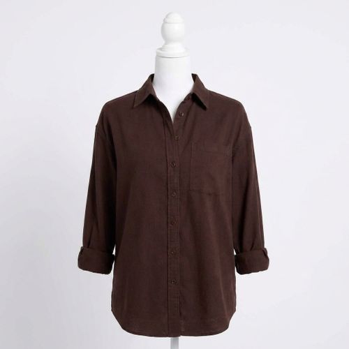 Sunfair Denim Shirt In Chocolate Brown