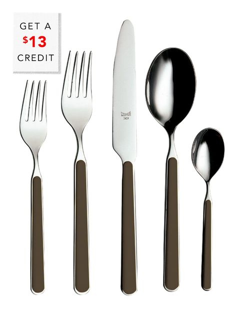 5Pc Flatware Set With $13 Credit