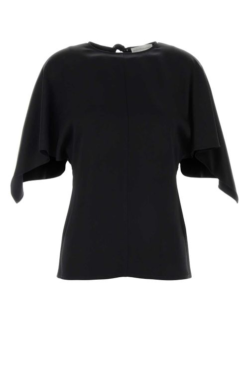 Satin Blouse — Black