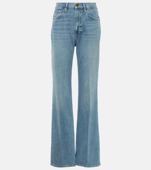 High-rise straight jeans