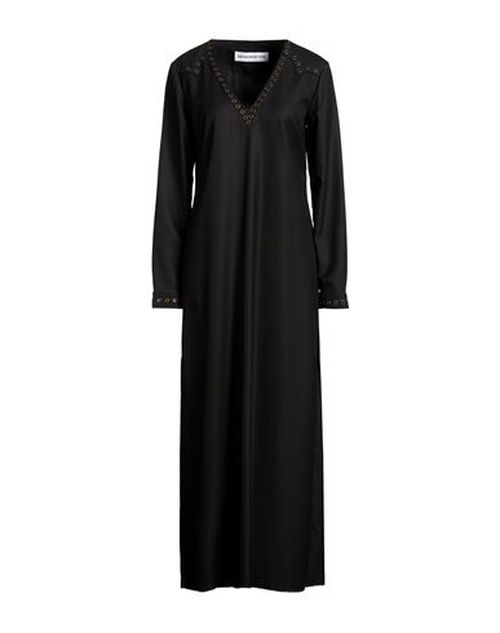 Woman Maxi dress Black Size S Polyester, Viscose, Elastane