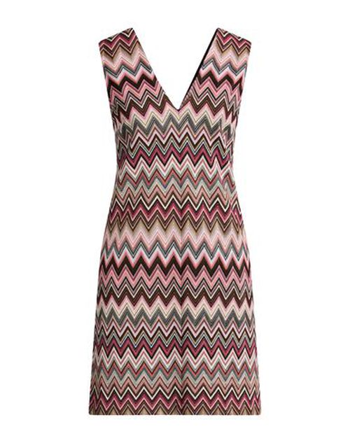 Woman Mini dress Fuchsia Size 10 Cotton, Viscose