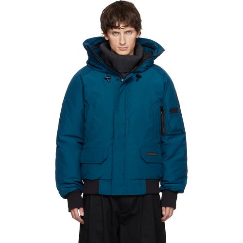 Blue 'Black Label' Chilliwack Bomber Down Jacket