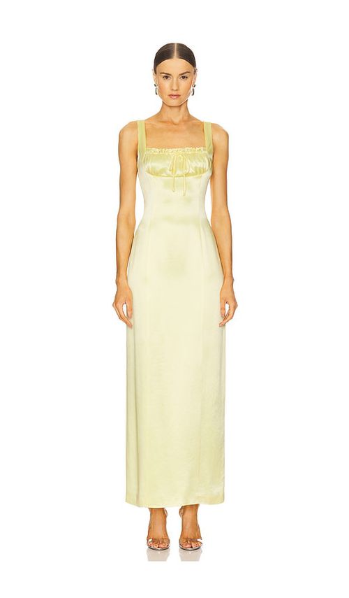 Line & dot maxivestido limone en color amarillo  S  también en