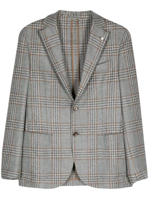 Tartan blazer - Grey