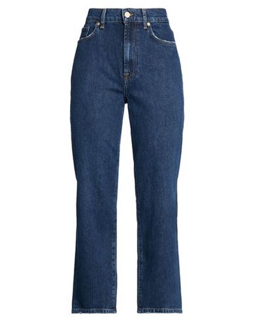 Woman Jeans Blue Size 25 Cotton, Elastane