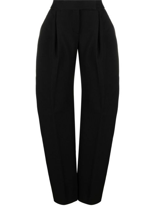 Tailored wide-leg trousers - Black