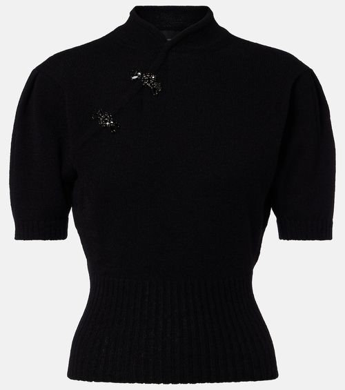 Embellished cashmere sweater
