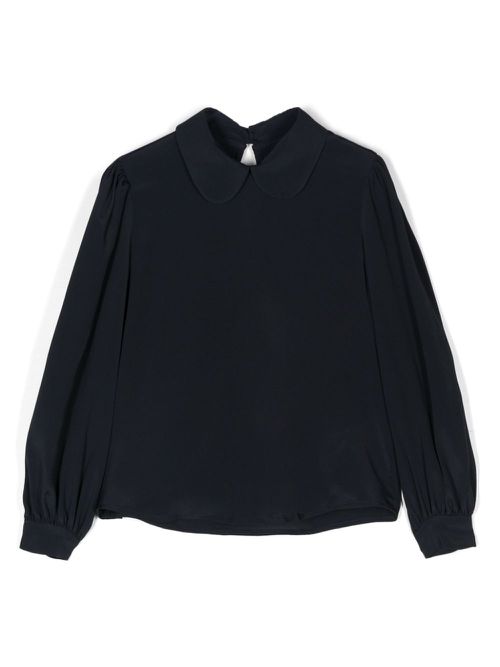 Crepe blouse - Blue