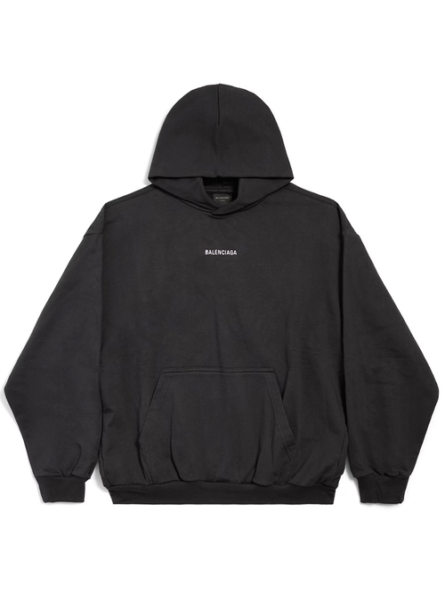 Balenciaga New Balenciaga Back Hoodie Medium Fit in Black - Black