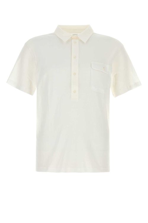 White Cotton Tristan Polo Shirt