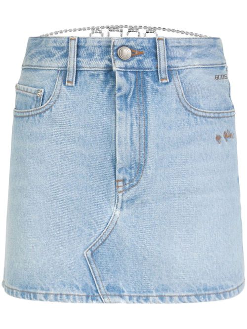 Chocker denim skirt - Blue