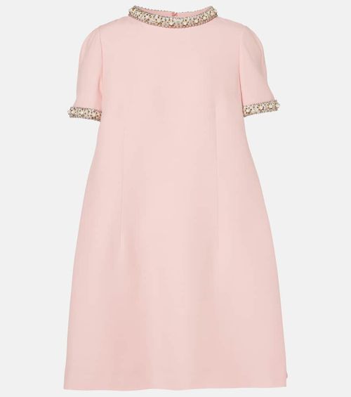 Crepe Couture embroidered minidress